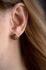 Серьги «Загадочная планета», золото GF14k, яшма